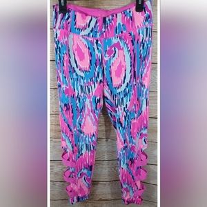 Lilly Pulitzer Luxletic Caille Weekender Leggings Multi Free Spirit Size Large